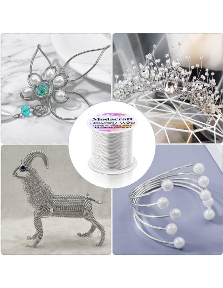 Alambre de Joyería 18 Calibre Modacraft 20m + Alicate 4 en 1