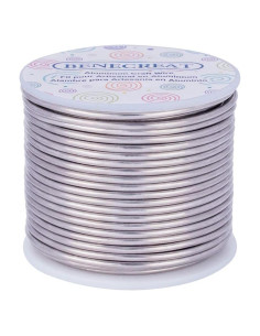 Alambre de Aluminio Flexible BENECREAT 2.5mm 24.5m Manualidades