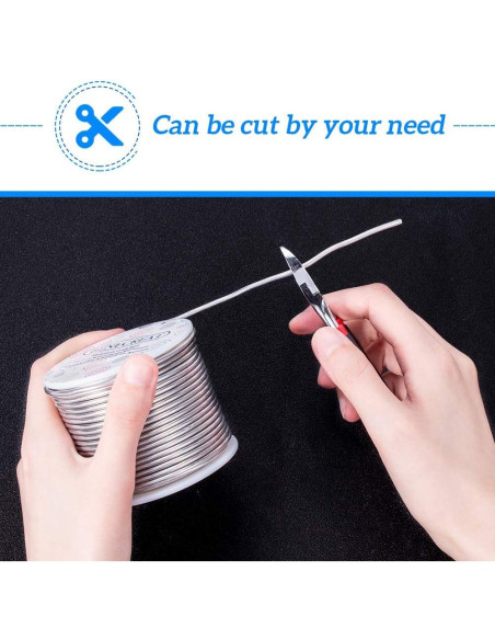 Alambre de Aluminio Flexible BENECREAT 2.5mm 24.5m Manualidades