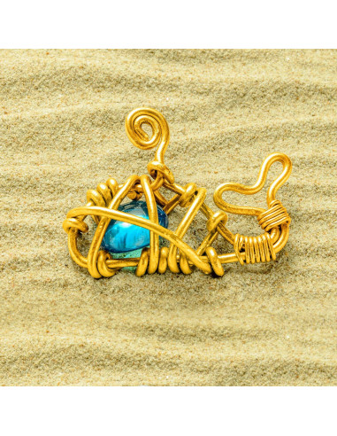 Alambre de Aluminio Dorado 10m 1.5mm TecUnite para Manualidades