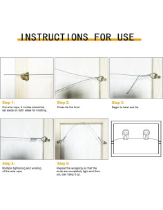 Alambre para colgar cuadros Taocar 30.48m acero inoxidable 13.6kg 2
