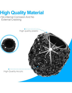 Tapas de Válvula de Neumático HZJD, Cristal Rhinestone, 4 Pzas 2