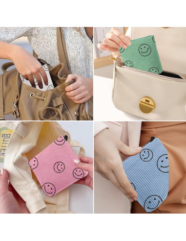 Bolsa de Terciopelo Preppy XLsnhuse para Toallas Sanitarias 2 PCS