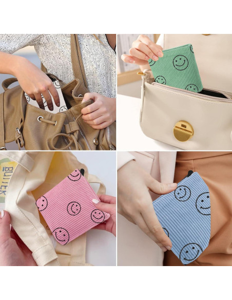 Bolsa de Terciopelo Preppy XLsnhuse para Toallas Sanitarias 2 PCS