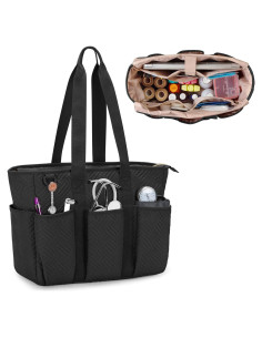 Bolsa Tote para Enfermeras Fasrom Negra - Gran Capacidad y Organización