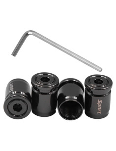 4 Tapones de Válvula Antirrobo Dickno para Neumáticos