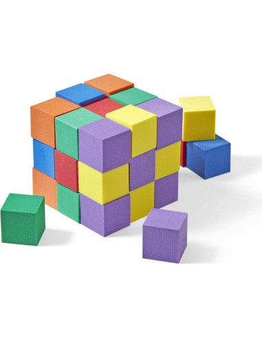 Bloques de espuma hand2mind 1" (2.54 cm) - 100 cubos colores
