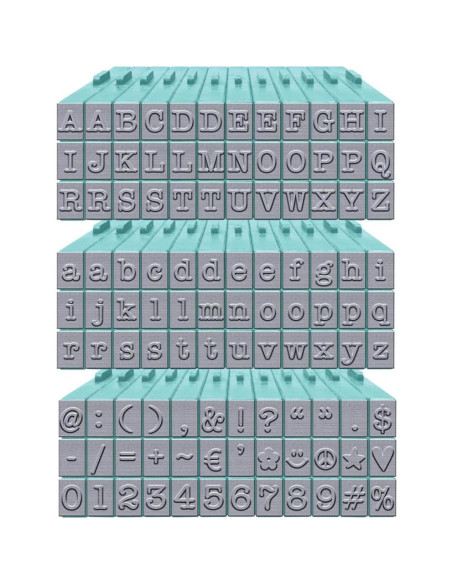 Conjunto de 108 Sellos de Máquina de Escribir PEGZ - Hecho en EE. UU.