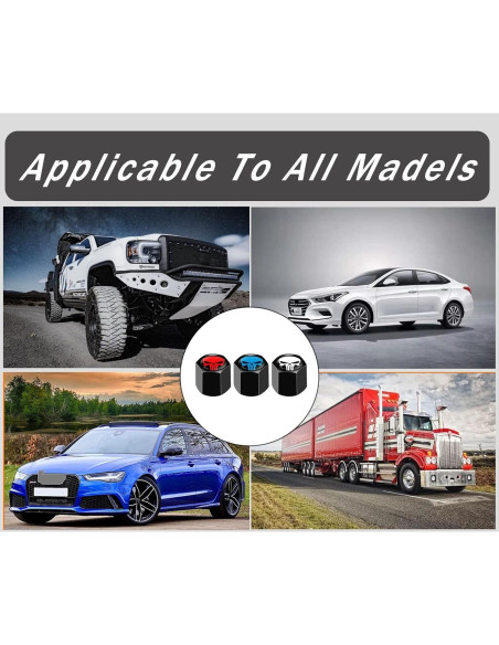 Tapa de Válvula de Neumático Ajxn 4 Piezas Calavera Roja