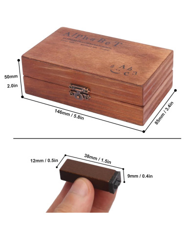 Set de Sellos de Letras y Números KUKLIPJIM - 210 Pcs