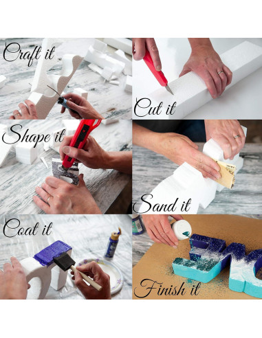 Bloques de Espuma Dura Silverlake 18 Piezas 20x10x5 cm