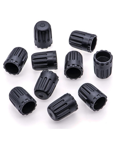 10 Tapones de Válvula de Neumático MEAJOO con Sello O-Ring