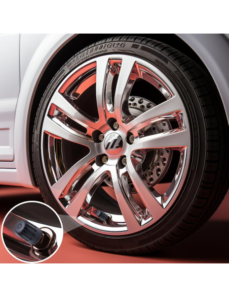 10 Tapones de Válvula de Neumático MEAJOO con Sello O-Ring