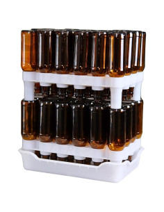 Soporte y Bandeja de Secado FastRack para 24 Botellas - Blanco