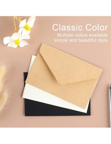 Paquete de 100 Sobres Mini Blancos 10.16x6.99cm Amassan