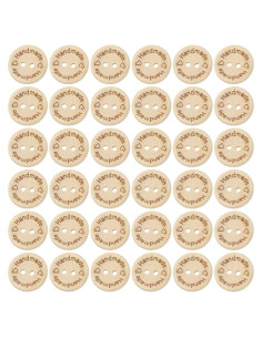 Botones de Madera Shapenty 20mm 50PCS para Coser y Manualidades