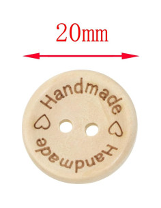 Botones de Madera Shapenty 20mm 50PCS para Coser y Manualidades 2