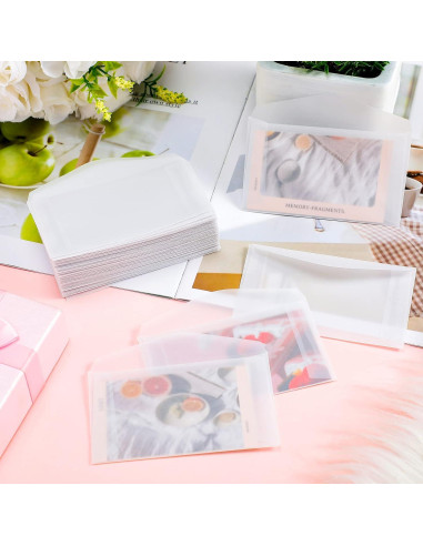 100 Sobres de Cristal Geyee para Favor de Boda 11.3x6.9cm