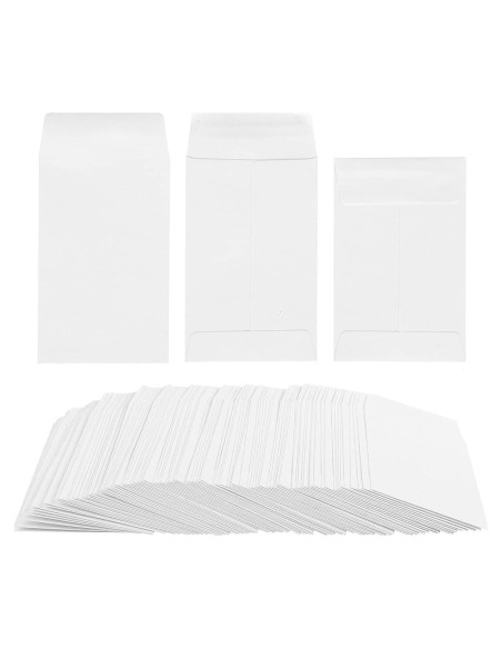 200 Sobres Autoadhesivos Homtable 5.7x8.9cm Blanco Kraft