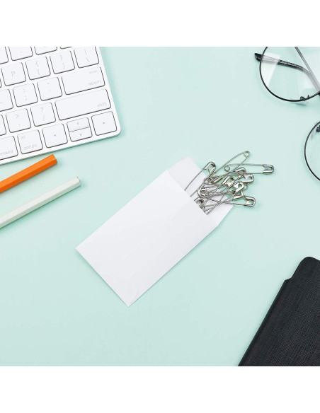 200 Sobres Autoadhesivos Homtable 5.7x8.9cm Blanco Kraft