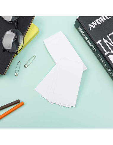 200 Sobres Autoadhesivos Homtable 5.7x8.9cm Blanco Kraft