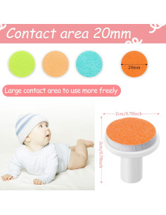 24 Almohadillas de Lima de Uñas para Bebés - Reemplazo Cortadora Eléctrica 2