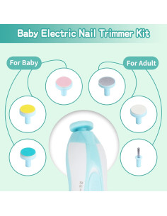 Kit de Cuidado para Bebés WXA 20 Piezas Cortador de Uñas Eléctrico 2
