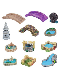 Kit de Accesorios de Jardín de Hadas 12 Piezas Dong Huang