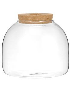 Tarro de Terrario de Vidrio Yardwe 15x15x13 cm para Plantas