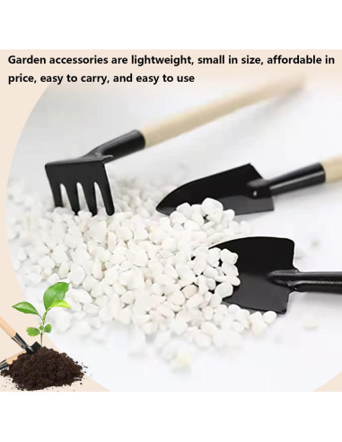 Juego de Herramientas de Jardinería Mini 3 Piezas Xvnoesza