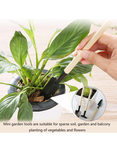 Juego de Herramientas de Jardinería Mini 3 Piezas Xvnoesza
