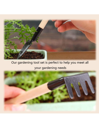 Juego de Herramientas de Jardinería Mini 3 Piezas Xvnoesza