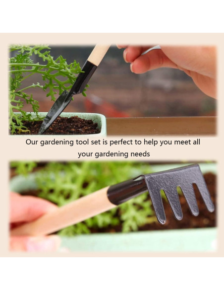 Juego de Herramientas de Jardinería Mini 3 Piezas Xvnoesza Juego de Herramientas de Jardinería Mini 3 Piezas Xvnoesza