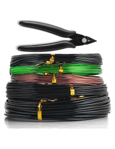 Kit de Herramientas para Bonsai Sanlykate con Cortador y 5 Rollos de Alambre de 50m