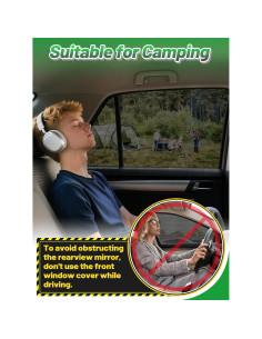 Sombrillas para Ventanas de Auto PAMASE - 4 Piezas para SUV 2