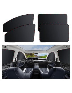 Cortinas de Privacidad para Ventanas de Auto ZATOOTO 4 Pcs Opacas