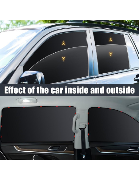 Cortinas de Privacidad para Ventanas de Auto ZATOOTO 4 Pcs Opacas