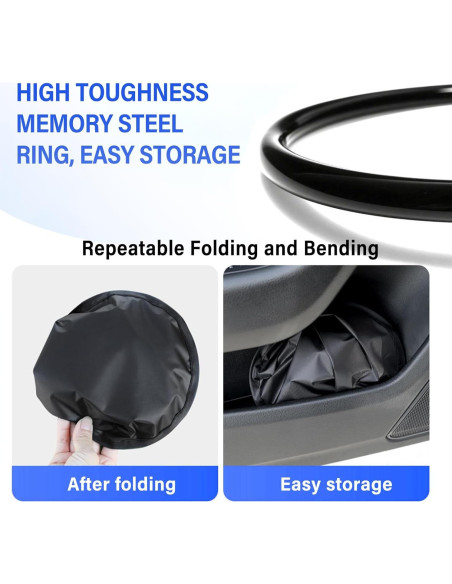 Sombrillas para Ventana Lateral 4 PCS 100% Oscurecimiento UV