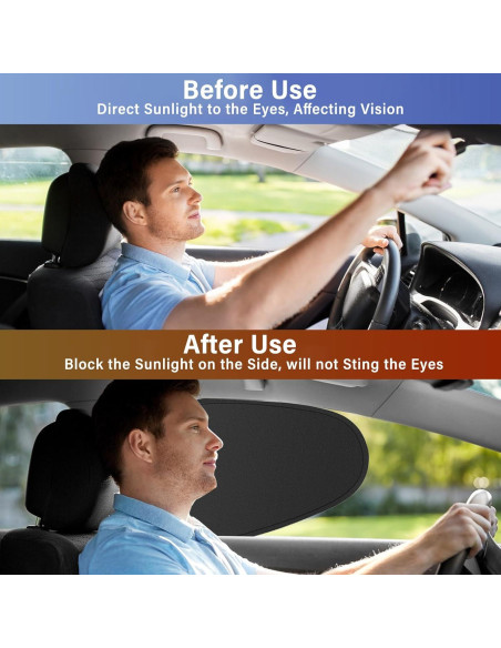Sombrillas para Ventana Lateral 4 PCS 100% Oscurecimiento UV