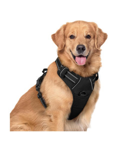 Arnés para Perros GLOBEGOU XL Negro Sin Tirones Ajustable