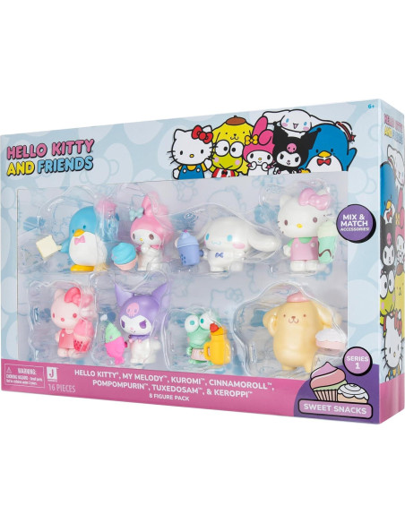 Paquete de Figuras de Dulces Hello Kitty 8-Pack con Accesorios
