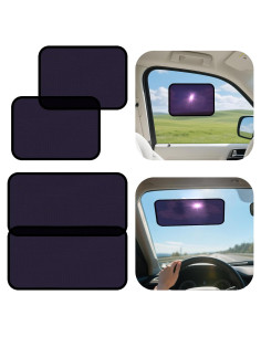 Protector Solar para Ventana Lateral y Parabrisas ZATOOTO - Set de 4 Piezas