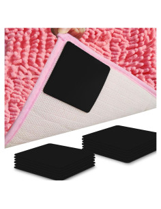 12 Almohadillas Antideslizantes KUWSEIY para Alfombra 8x8cm