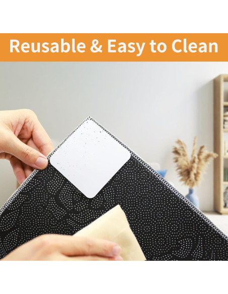 16 Agarradores de Alfombra Daisyhome Antideslizantes Reutilizables