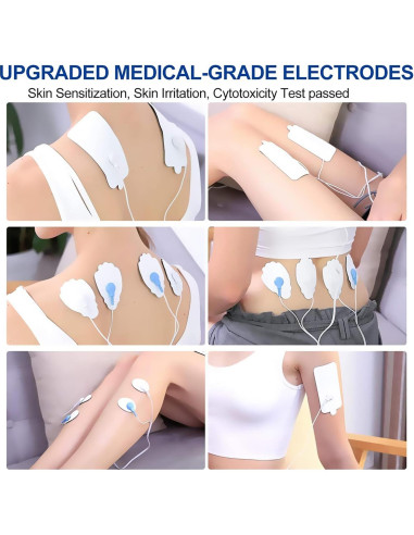 Parches Electrodos TENS NURSAL 20 Piezas Reutilizables 3.5mm