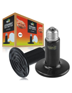 LUCKY HERP 50W Emisor de Calor Cerámico para Reptiles 2-Pack