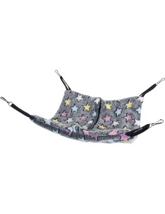 Hamaca para Mascotas Niteangel Nap Sack Azul Estrellas 40x40 cm 2