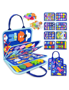 Libro Ocupado Montessori Walenty Azul 24 Actividades 388g