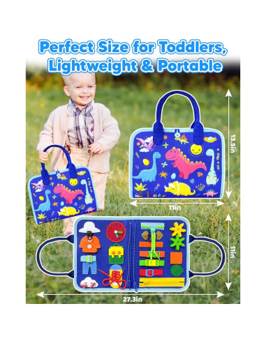 Libro Ocupado Montessori Walenty Azul 24 Actividades 388g