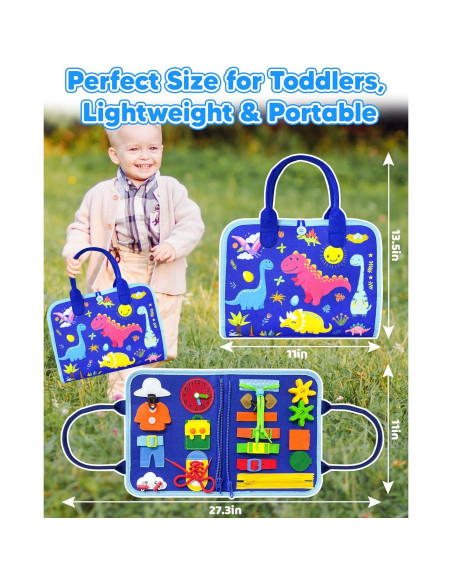 Libro Ocupado Montessori Walenty Azul 24 Actividades 388g